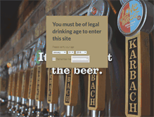 Tablet Screenshot of karbachbrewing.com